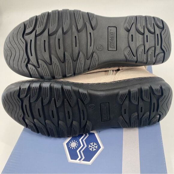 Khombu Women's Cream Ankle Boots size 10 New in Box - Picture 6 of 6